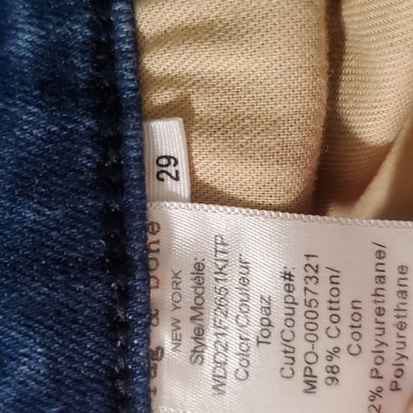 Rag & Bone Cate Mid-Rise Ankle Skinny Jeans size 29 - Picture 9 of 13